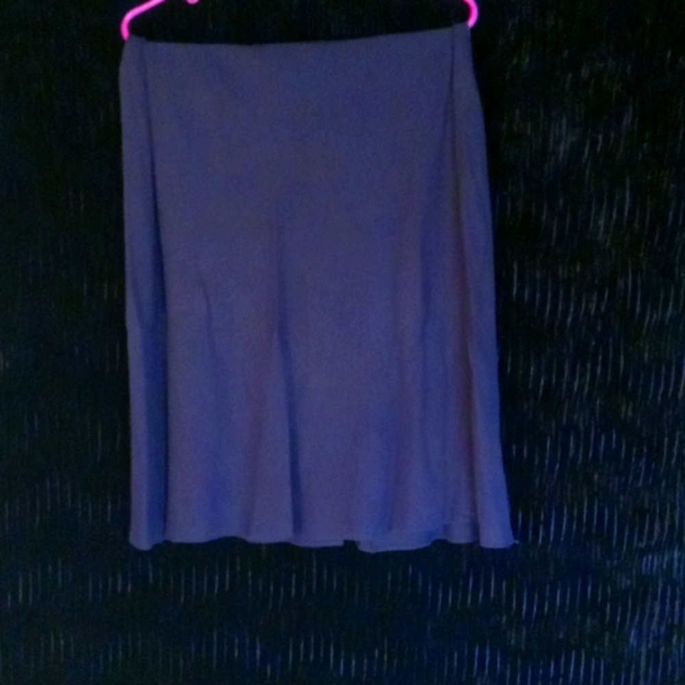 Linen/Rayon blend Dark brown skirt sz 10